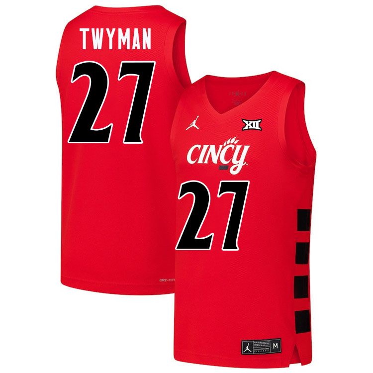 Jack Twyman Cincinnati Jersey,Cincinnati Bearcats #27 Jack Twyman Basketball Jersey Youth-Red